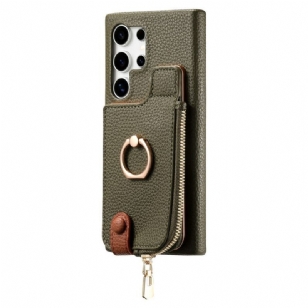 Coque Samsung Galaxy S25 Ultra 5G Simili Cuir Portefeuille