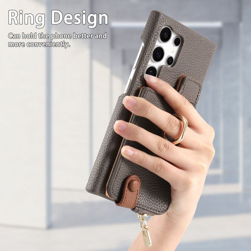 Coque Samsung Galaxy S25 Ultra 5G Simili Cuir Portefeuille