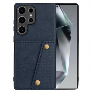 Coque Samsung Galaxy S25 Ultra 5G Style Rétro Porte-Cartes