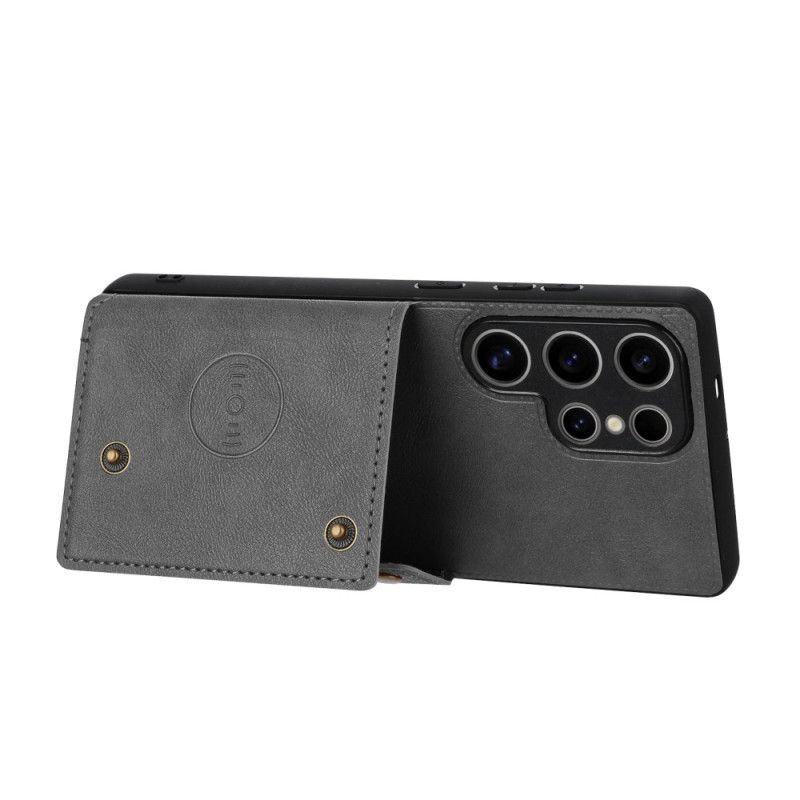 Coque Samsung Galaxy S25 Ultra 5G Style Rétro Porte-Cartes