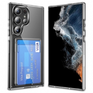 Coque Samsung Galaxy S25 Ultra 5G Transparent avec Porte-Cartes