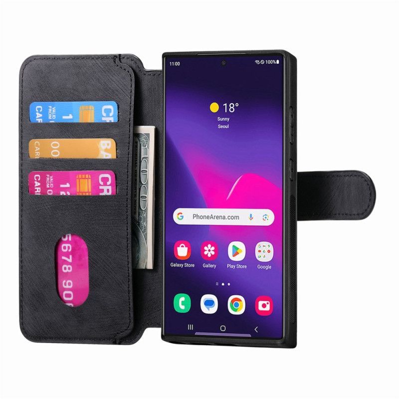 Housse Samsung Galaxy S25 Ultra 5G Coque Détachable Magnétique RFID CASENEO