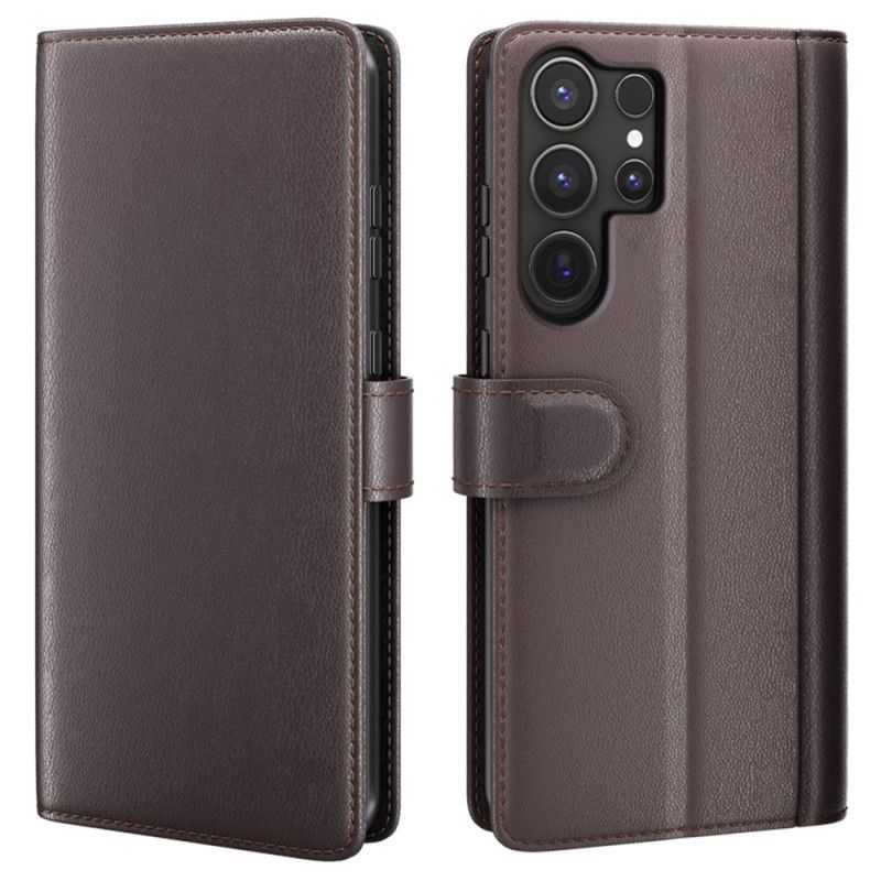 Housse Samsung Galaxy S25 Ultra 5G Cuir Véritable