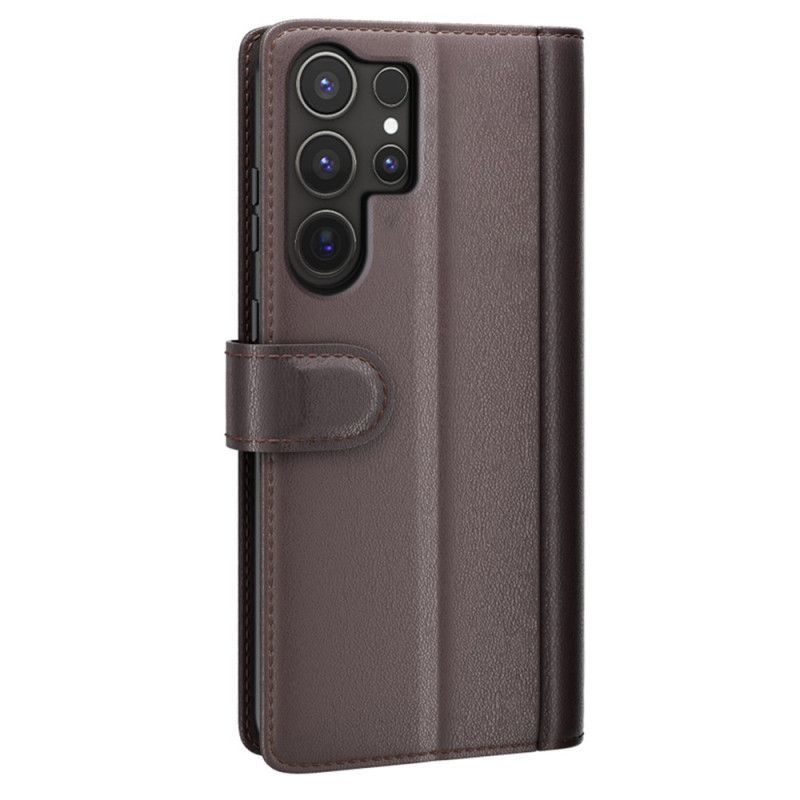 Housse Samsung Galaxy S25 Ultra 5G Cuir Véritable