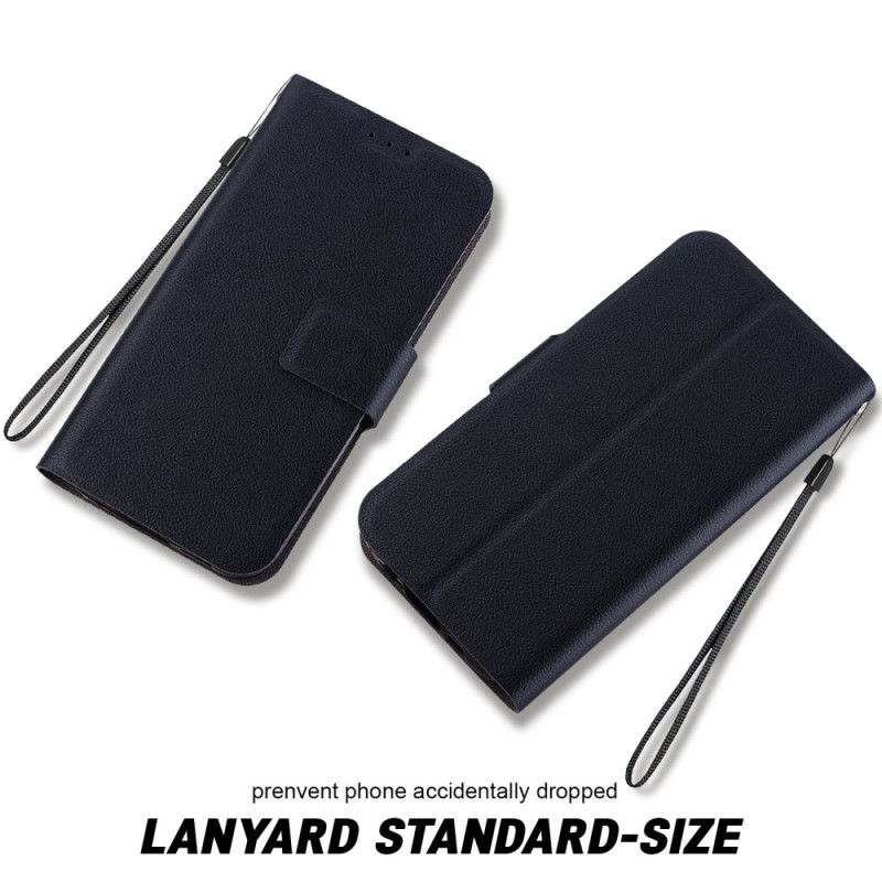 Housse Samsung Galaxy S25 Ultra 5G Effet Cuir Uni avec Lanière