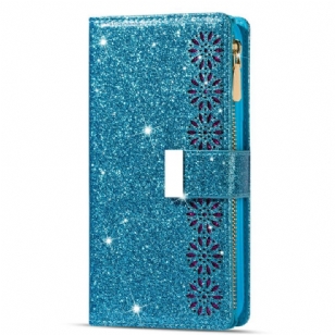 Housse Samsung Galaxy S25 Ultra 5G Paillettes Fermoir Argenté