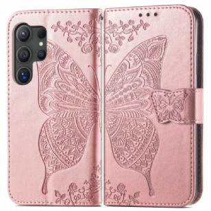 Housse Samsung Galaxy S25 Ultra 5G Papillon Baroque