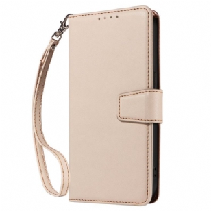 Housse Samsung Galaxy S25 Ultra 5G RFID Portefeuille Cuir avec Lanière