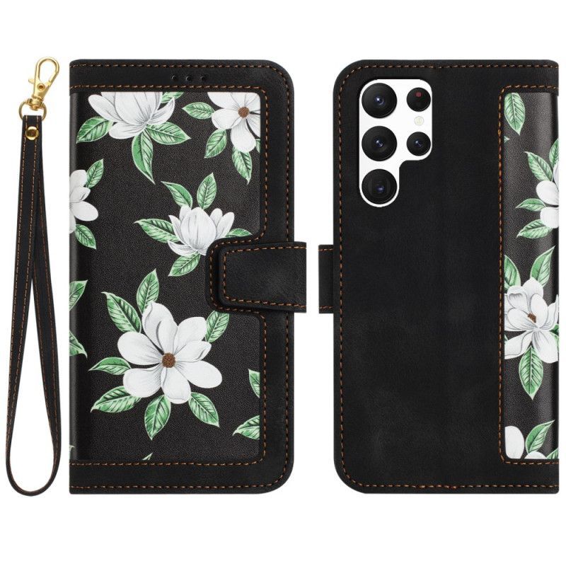 Housse Samsung Galaxy S25 Ultra Portefeuille Floral