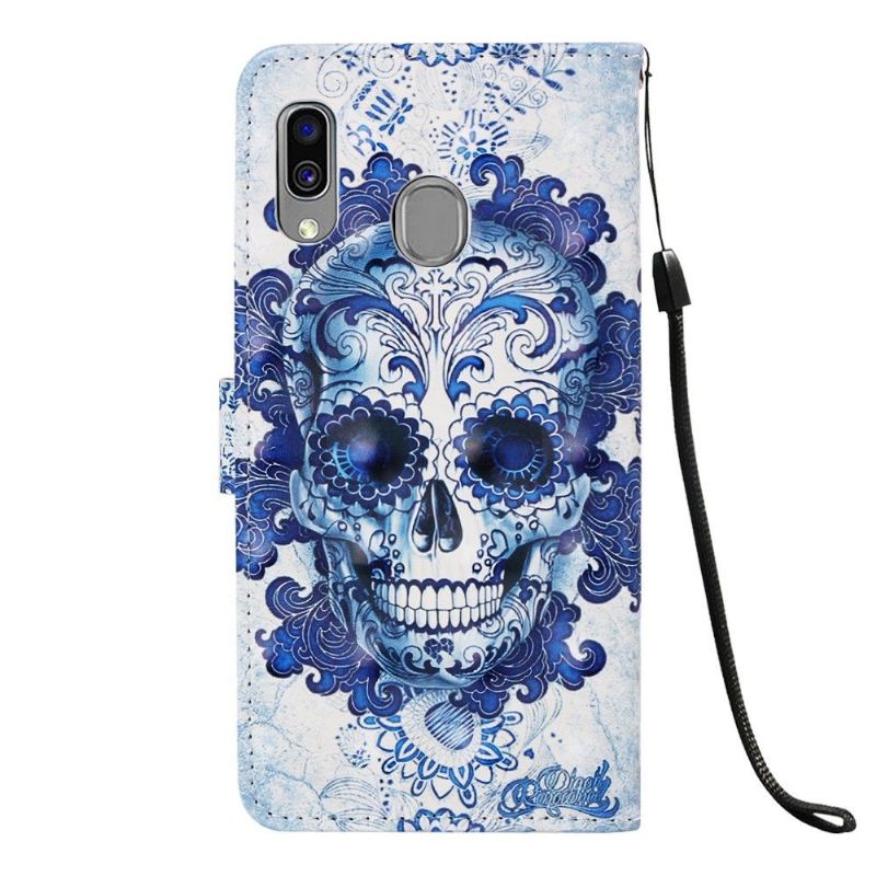 Samsung Galaxy A40 - Housse motif calavera