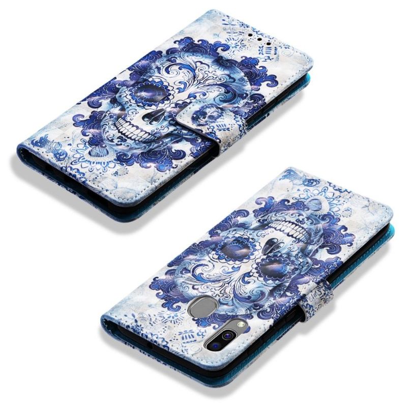 Samsung Galaxy A40 - Housse motif calavera