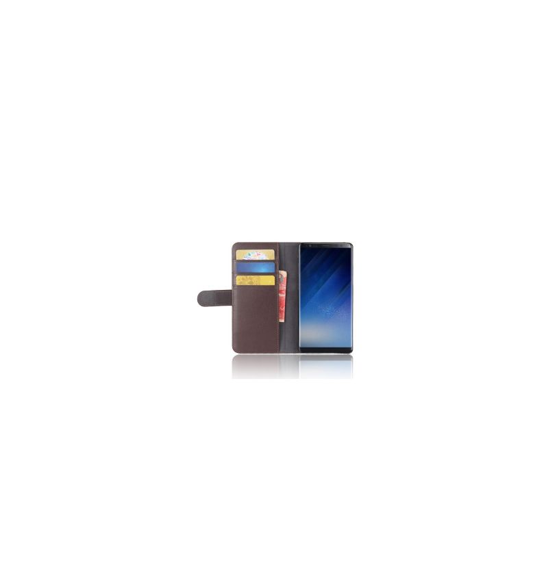 Housse Samsung Galaxy Note 8 Cuir Premium - Marron
