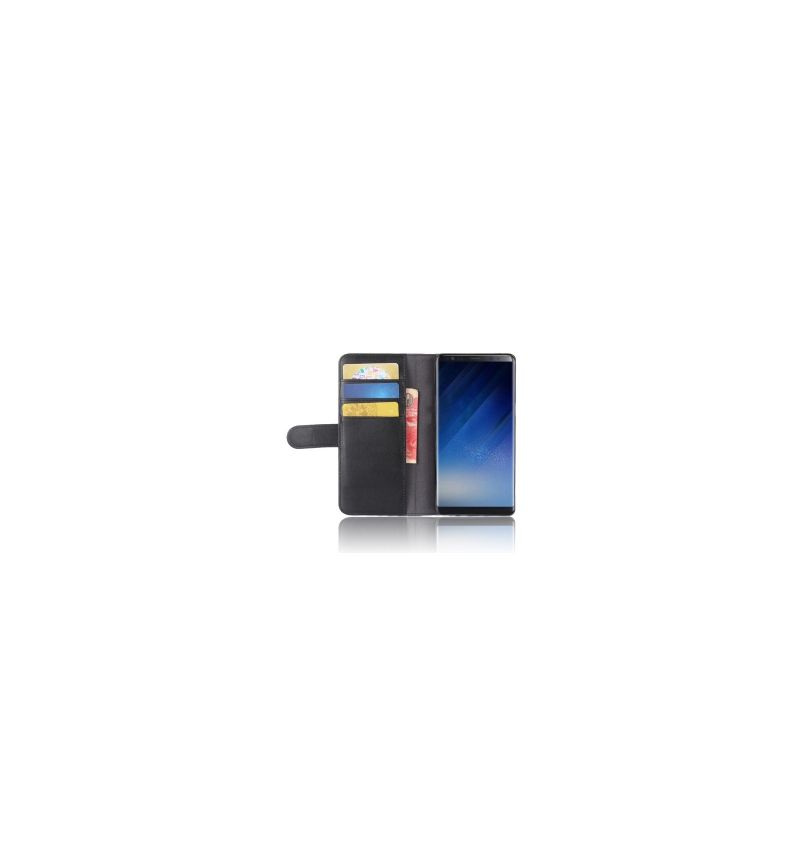 Housse Samsung Galaxy Note 8 Cuir Premium - Noir