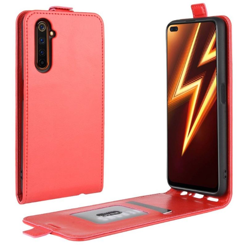 Housse Realme 6 Pro simili cuir avec rabat verticale