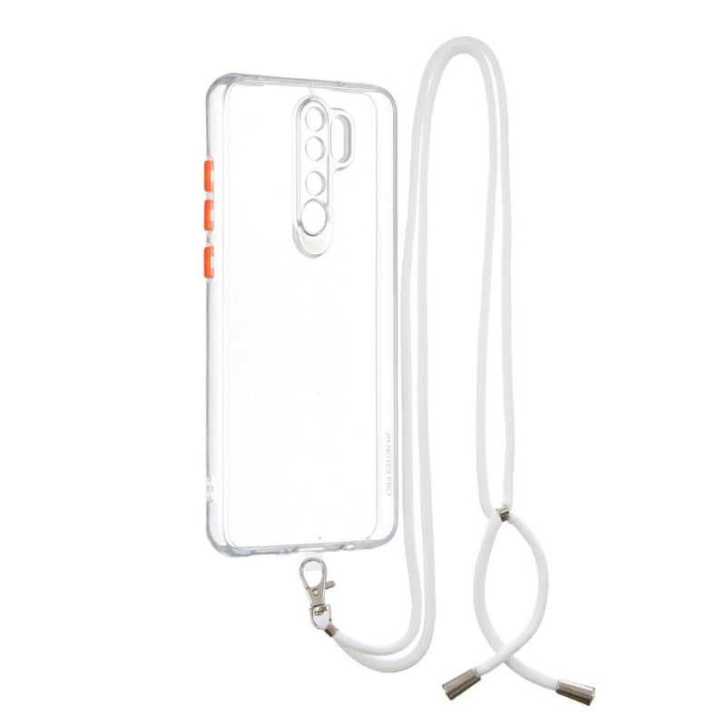 Coque Xiaomi Redmi Note 8 Pro bumper transparent à cordon