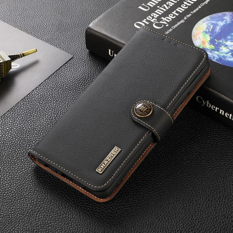 Housse Xiaomi Redmi Note 9T KHAZNEH Classic en cuir