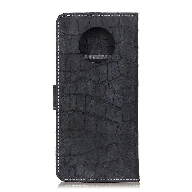 Housse Xiaomi Redmi Note 9T Simili Cuir Aspect Croco