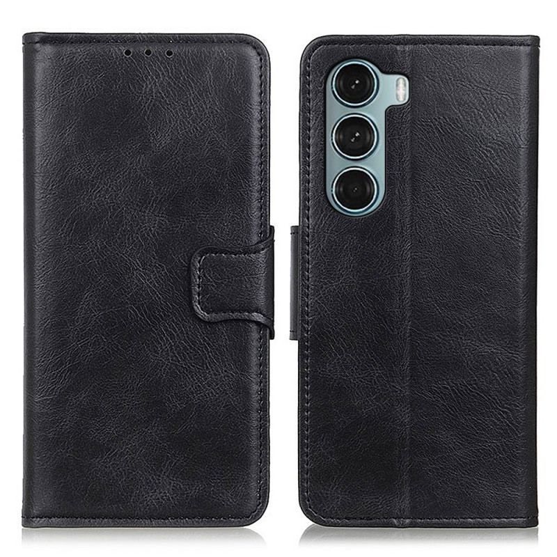 Housse Moto G200 5G Effet Cuir Fermoir Réversible