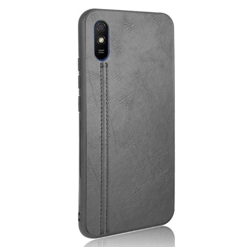 Coque Xiaomi Redmi 9A Effet Cuir Coutures