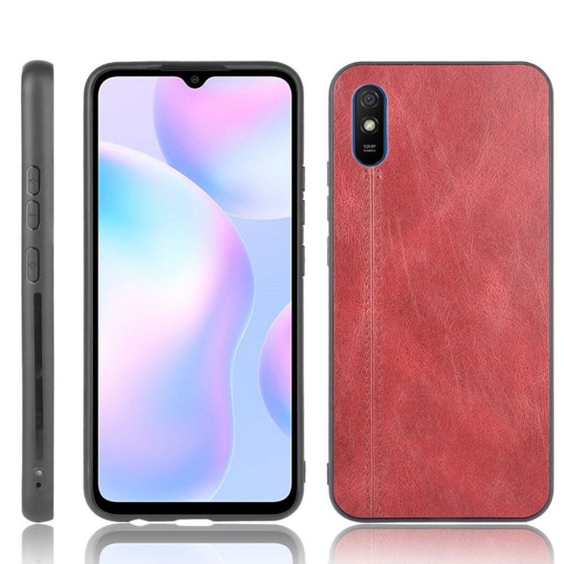 Coque Xiaomi Redmi 9A Effet Cuir Coutures