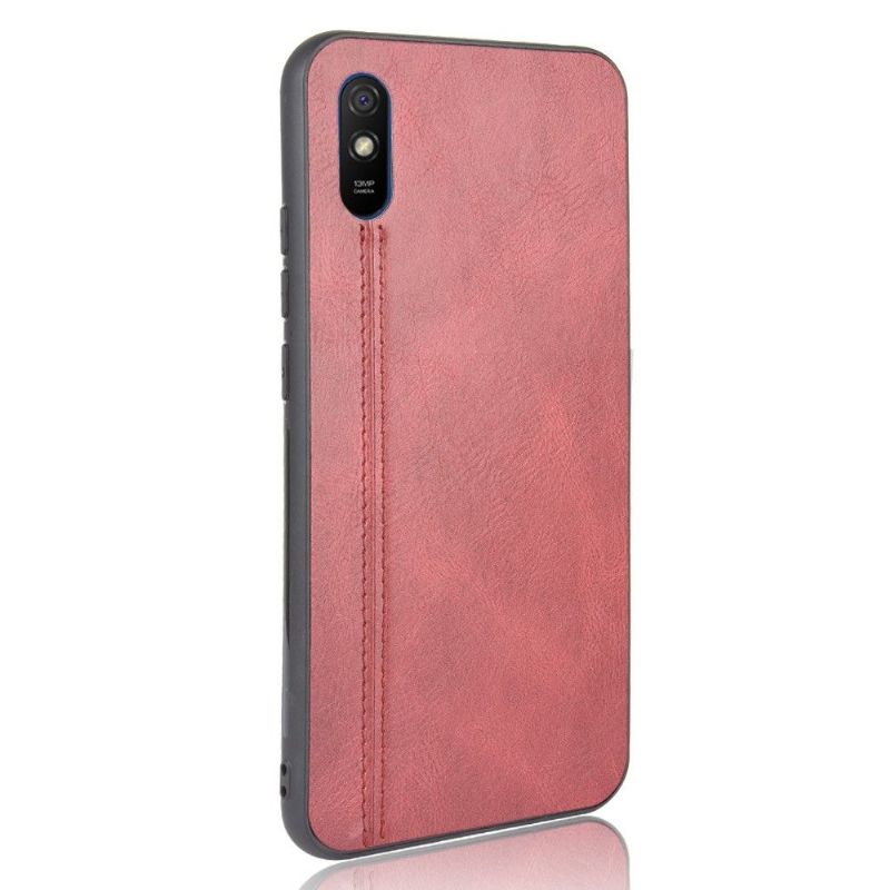 Coque Xiaomi Redmi 9A Effet Cuir Coutures