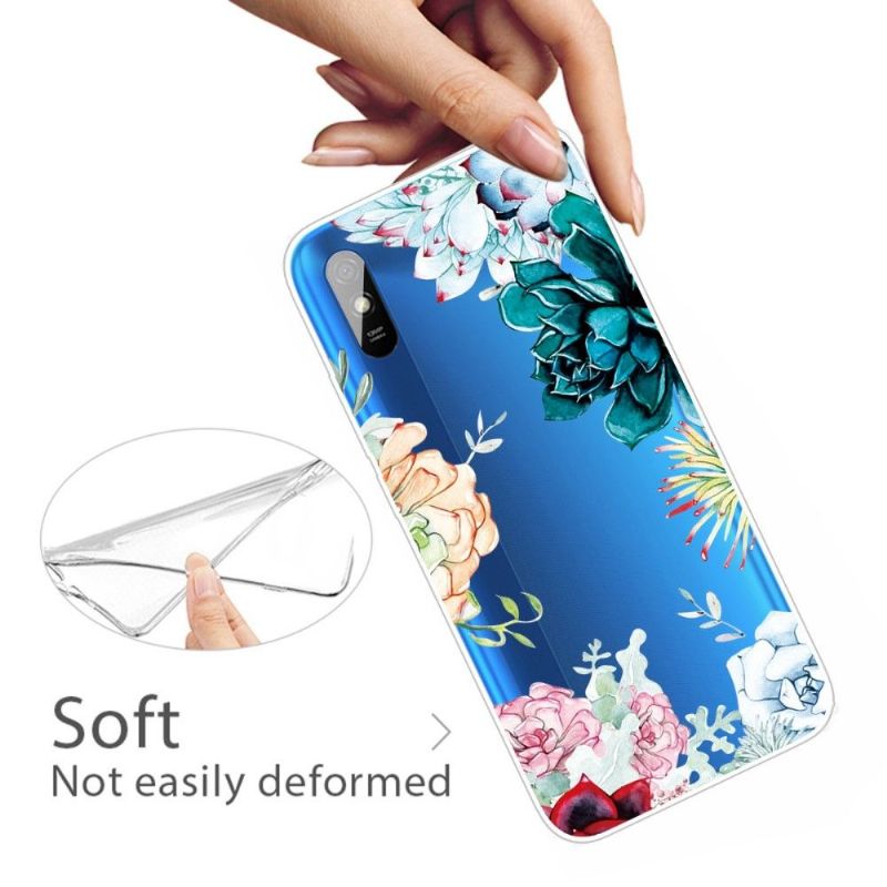 Coque Xiaomi Redmi 9A variété de fleurs