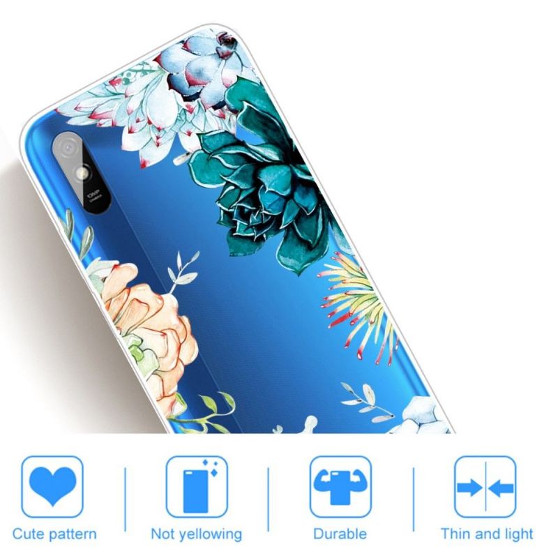 Coque Xiaomi Redmi 9A variété de fleurs