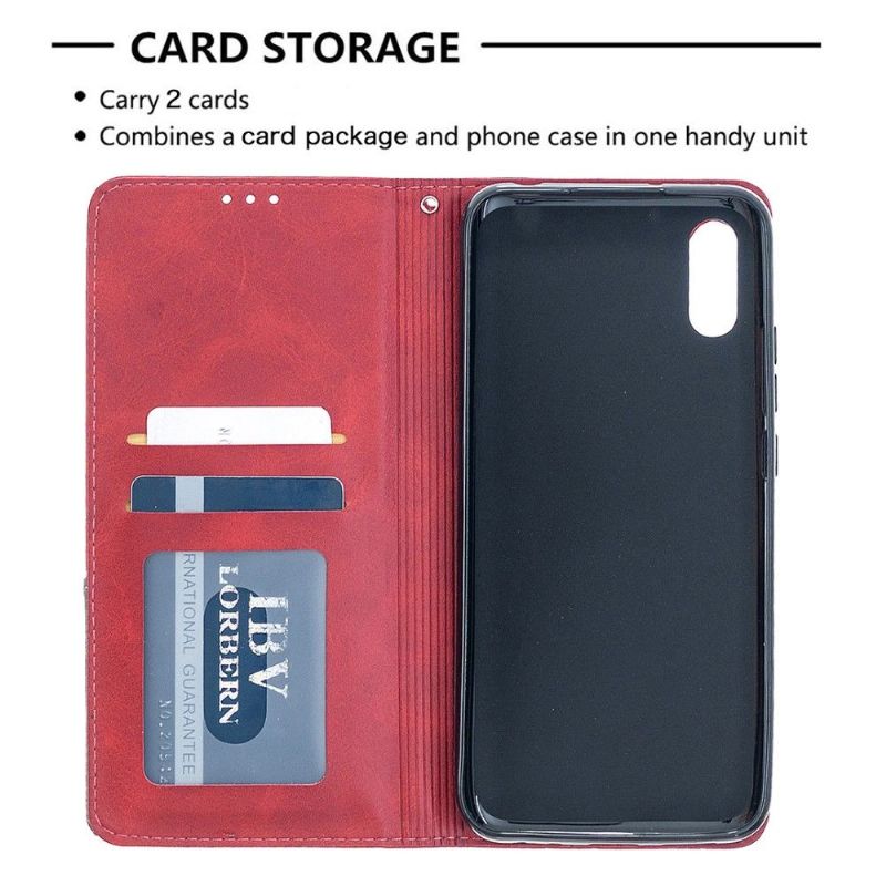 Housse Xiaomi Redmi 9A Célinia Style Cuir Porte Cartes