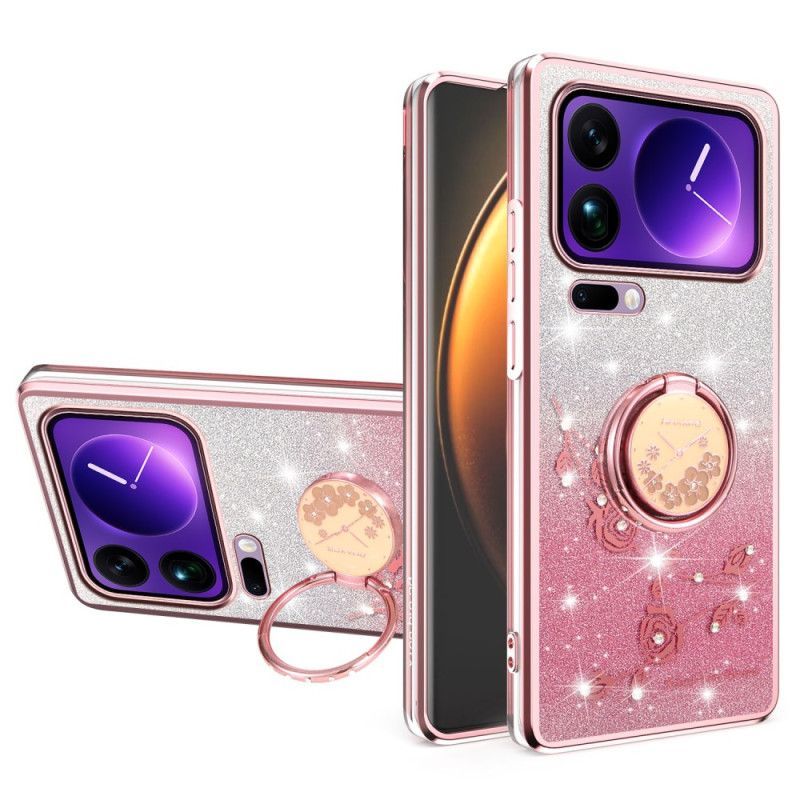 Coque Xiaomi 17 Pro Anneau-Support Strass