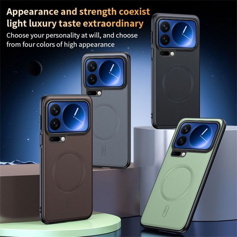 Coque Xiaomi 17 Pro Magnétique Revêtement Simi Cuir