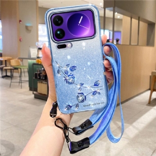 Coque Xiaomi 17 Pro Strass avec Lanières
