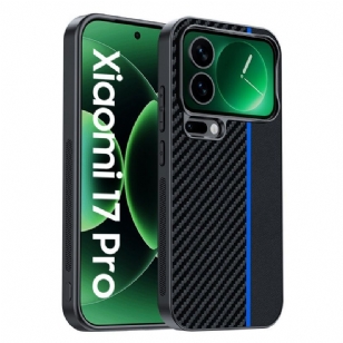 Coque Xiaomi 17 Pro Texture Fibre Carbone