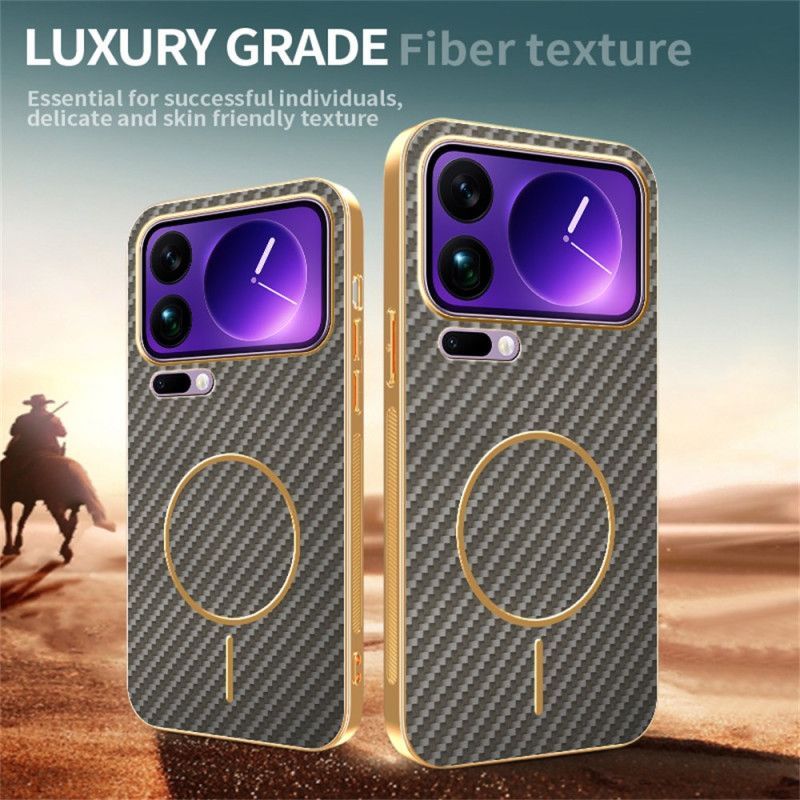Coque Xiaomi 17 Pro Texture Fibre Carbone