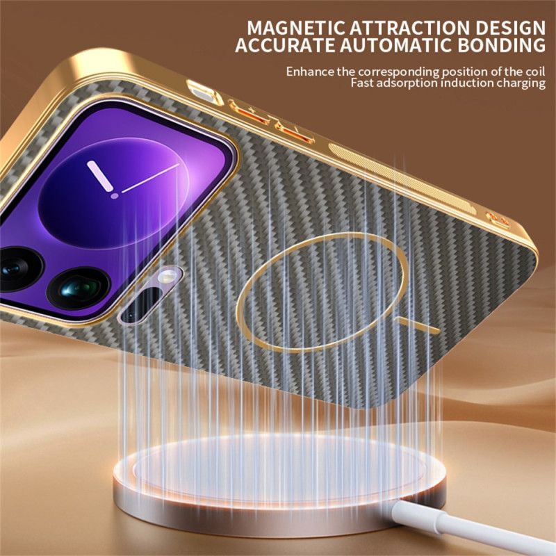 Coque Xiaomi 17 Pro Texture Fibre Carbone