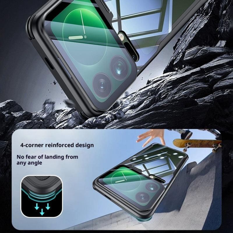 Coque Xiaomi 17 Pro Transparente Support Intégré et Protection Caméra