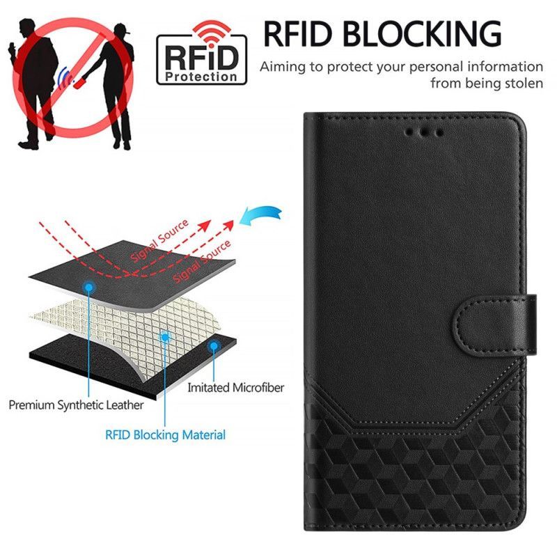Housse Xiaomi 17 Pro Blocage RFID et Motif Alvéolé