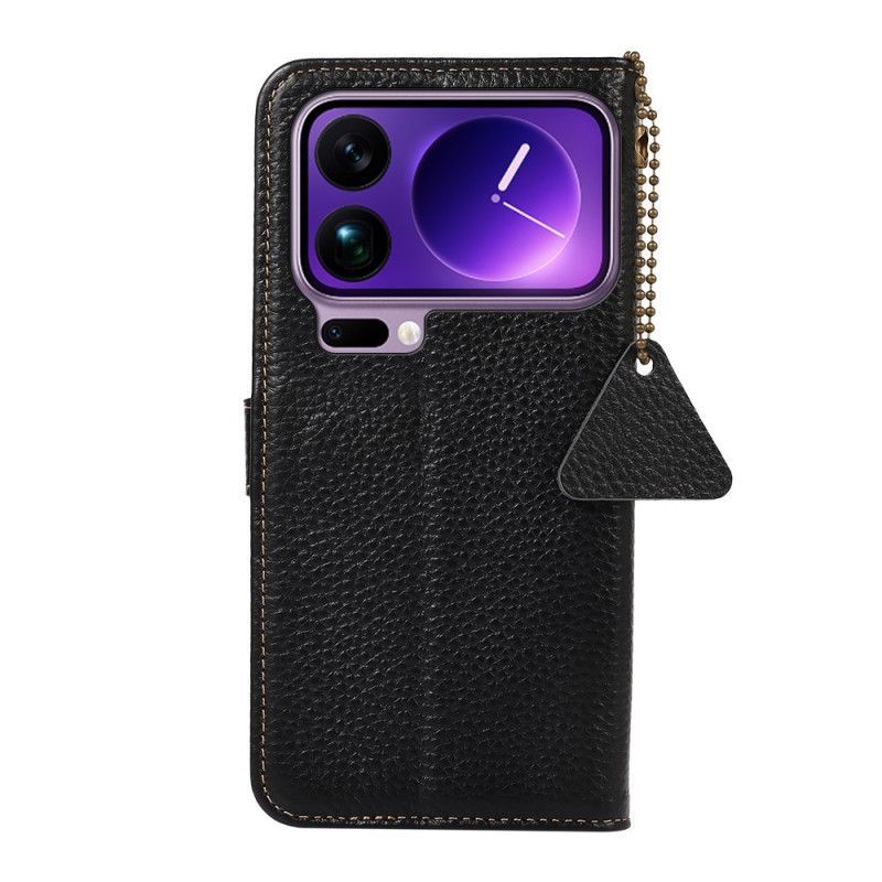 Housse Xiaomi 17 Pro Cuir Véritable avec Blocage RFID