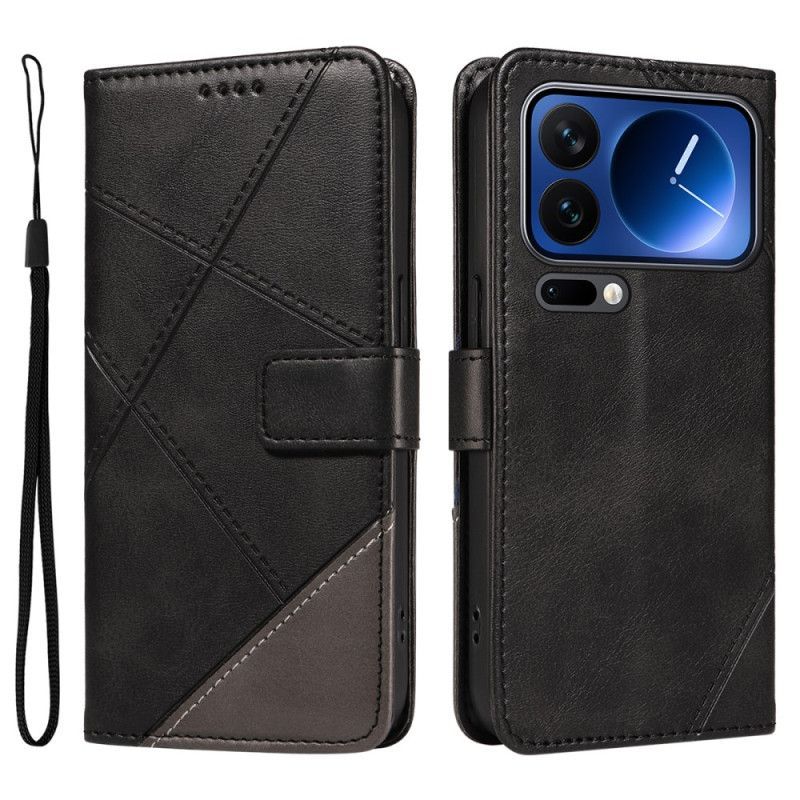 Housse Xiaomi 17 Pro Effet Cuir Bicolore