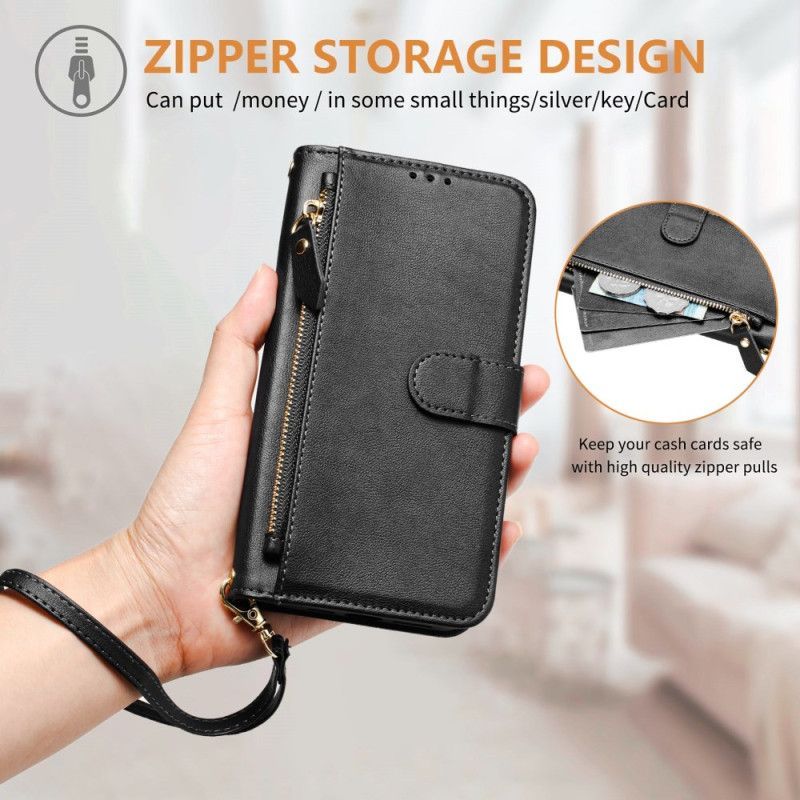 Housse Xiaomi 17 Pro Poche Zippée et Multiples Porte-Cartes