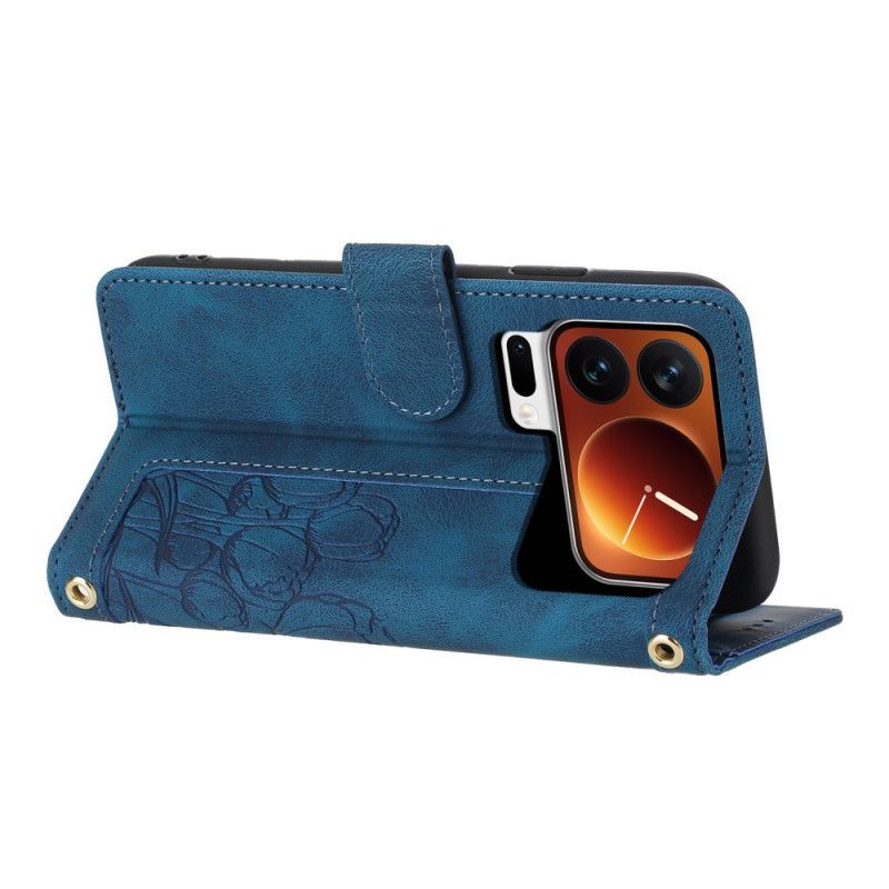 Housse Xiaomi 17 Pro Portefeuille Design Tulipes