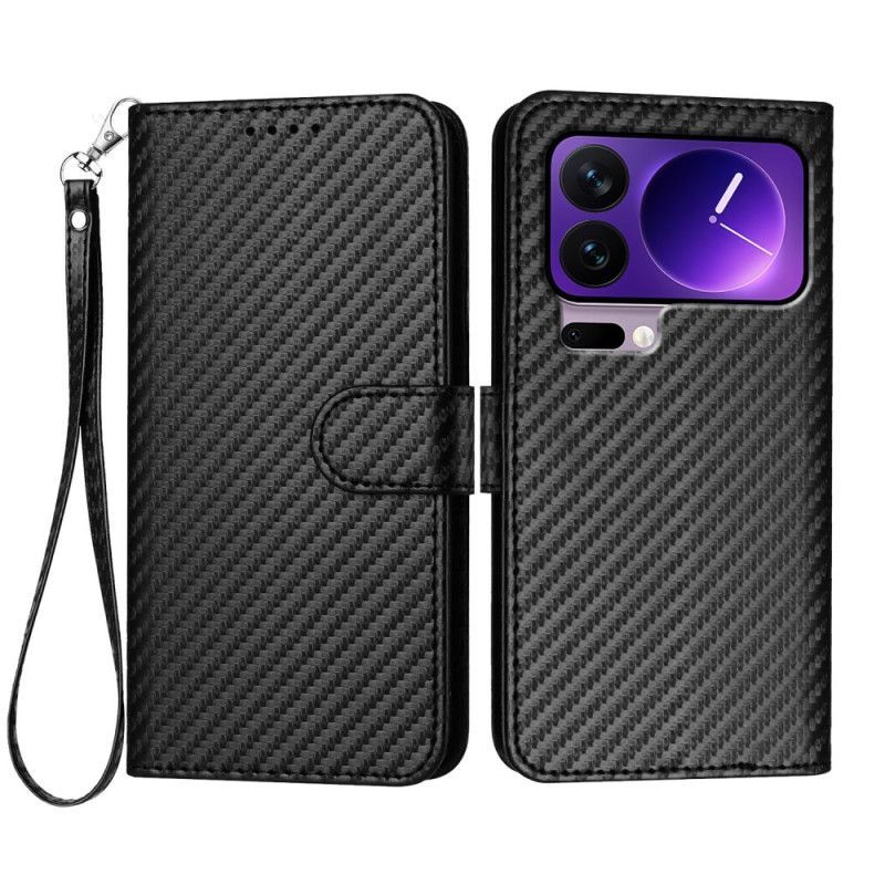 Housse Xiaomi 17 Pro Texture Fibre de Carbone