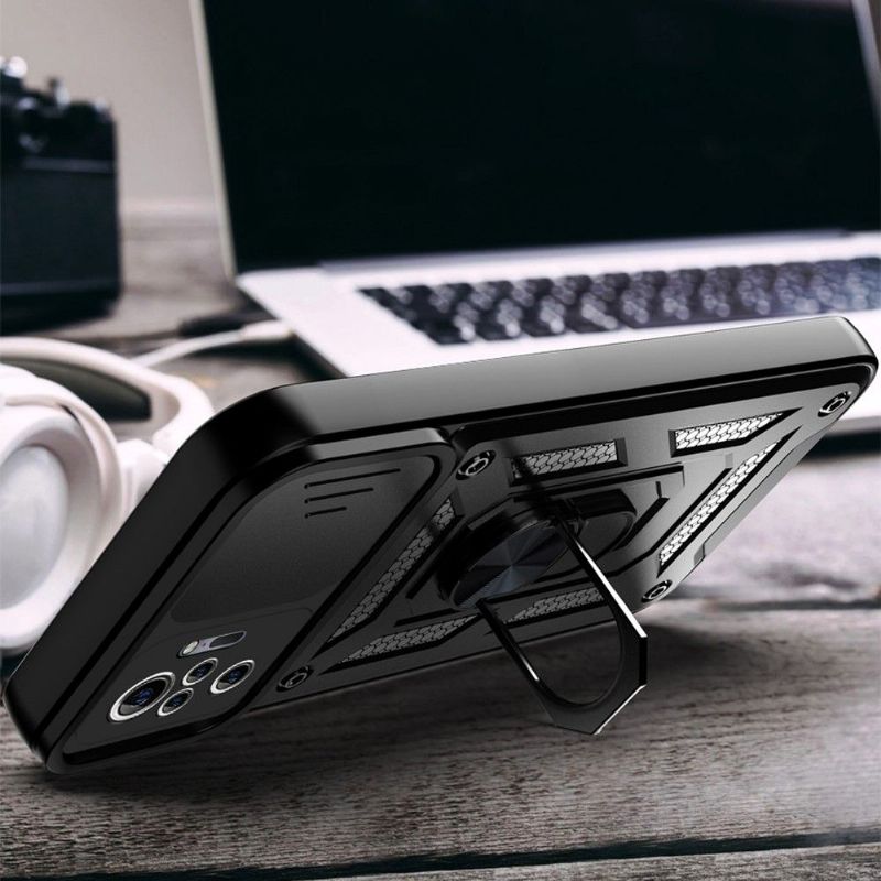 Coque Xiaomi Redmi Note 10 Pro Camera Slide Fonction Support