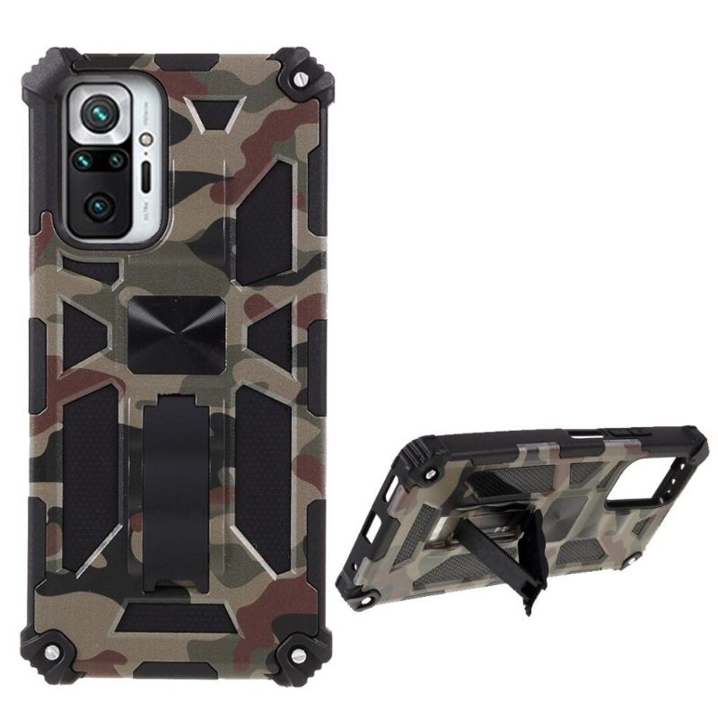Coque Xiaomi Redmi Note 10 Pro Camouflage Militaire Fonction Support