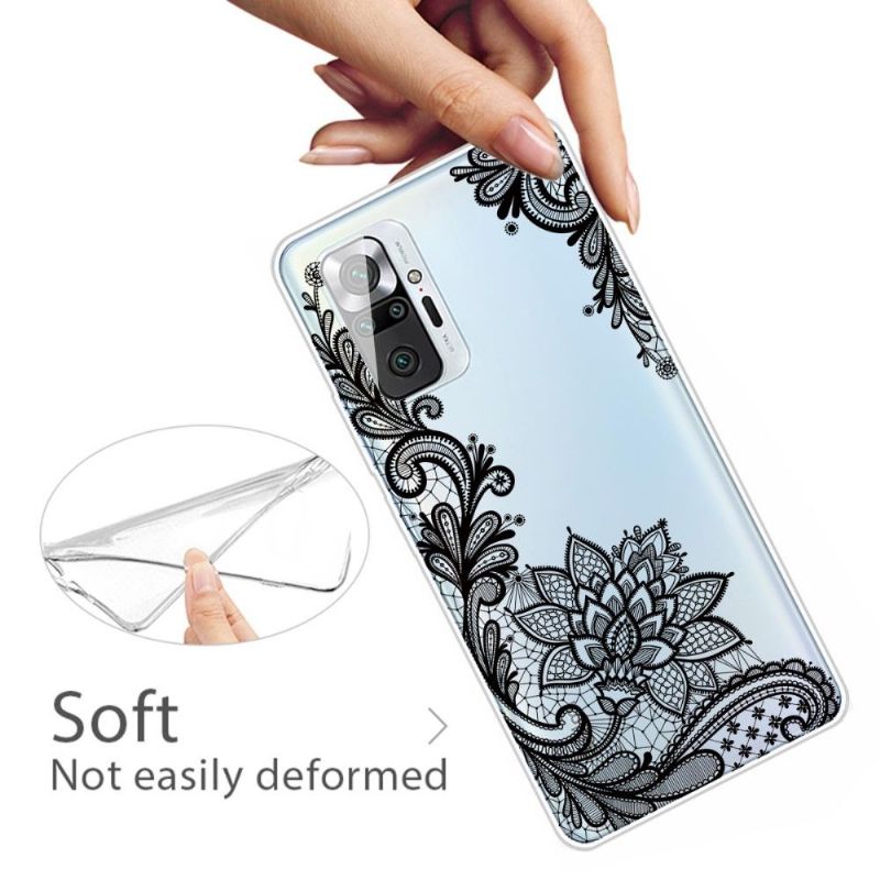 Coque Xiaomi Redmi Note 10 Pro fleur dentelle