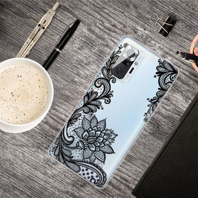 Coque Xiaomi Redmi Note 10 Pro fleur dentelle