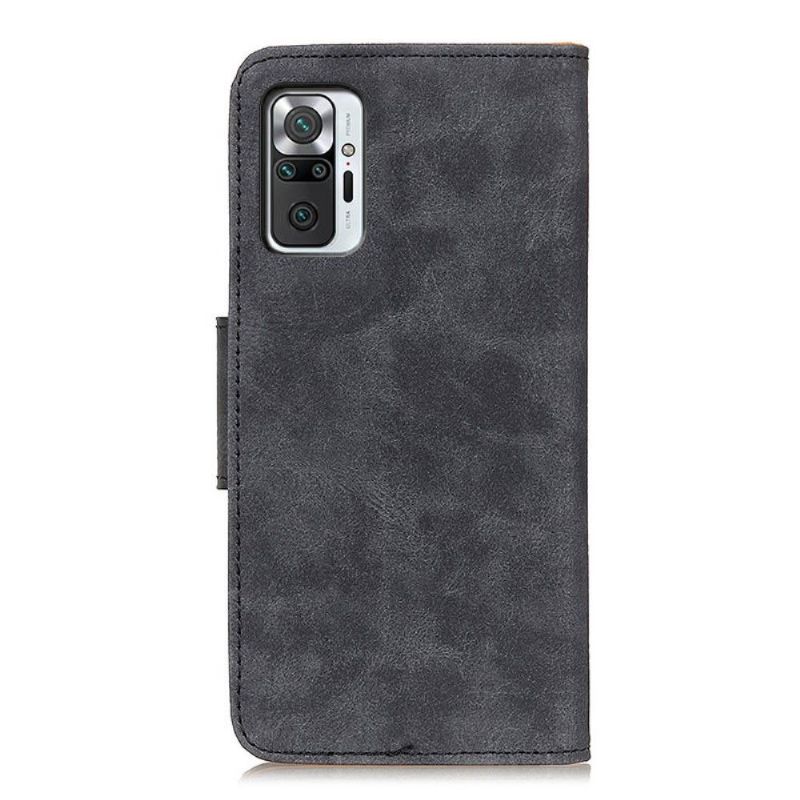 Étui Xiaomi Redmi Note 10 Pro Edouard en simili cuir vintage