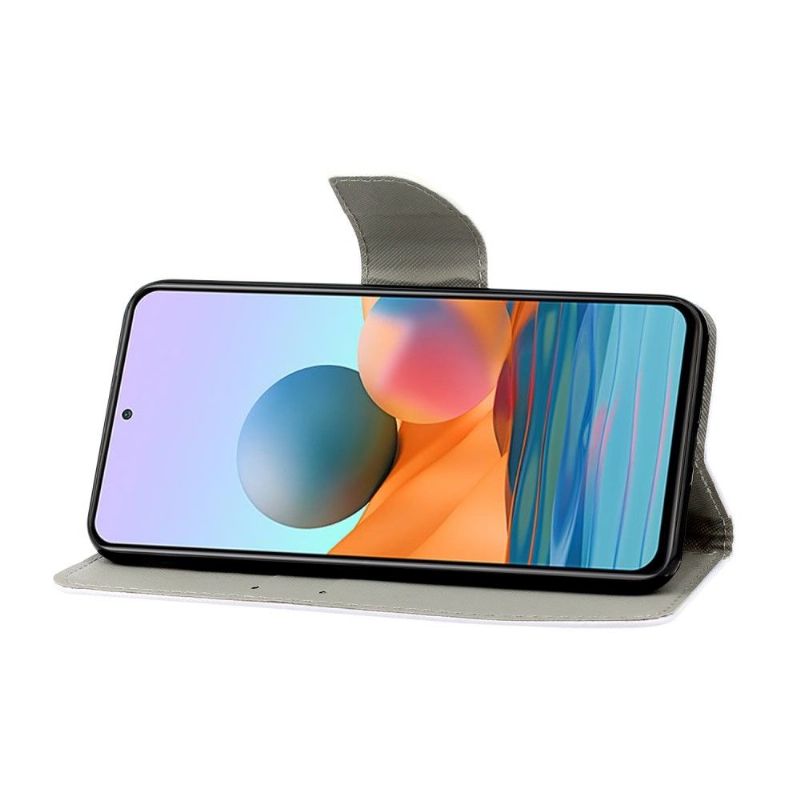 Housse Xiaomi Redmi Note 10 Pro Fleurs Blanches