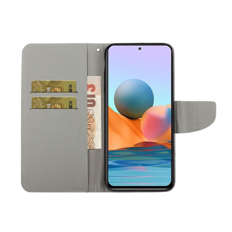 Housse Xiaomi Redmi Note 10 Pro Fleurs Blanches