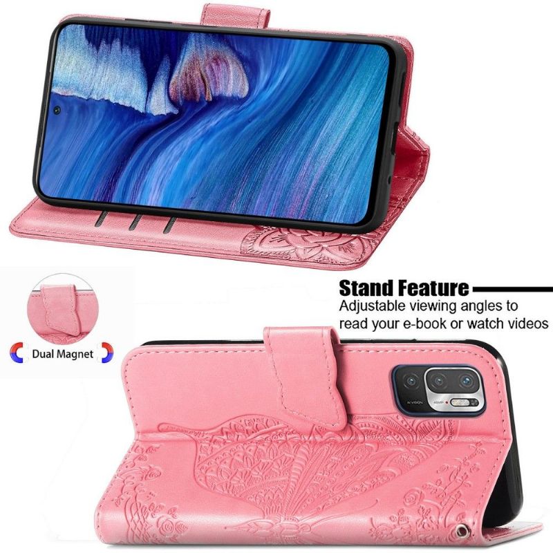 Xiaomi Redmi Note 10 5G / Poco M3 Pro - Housse Papillon Relief
