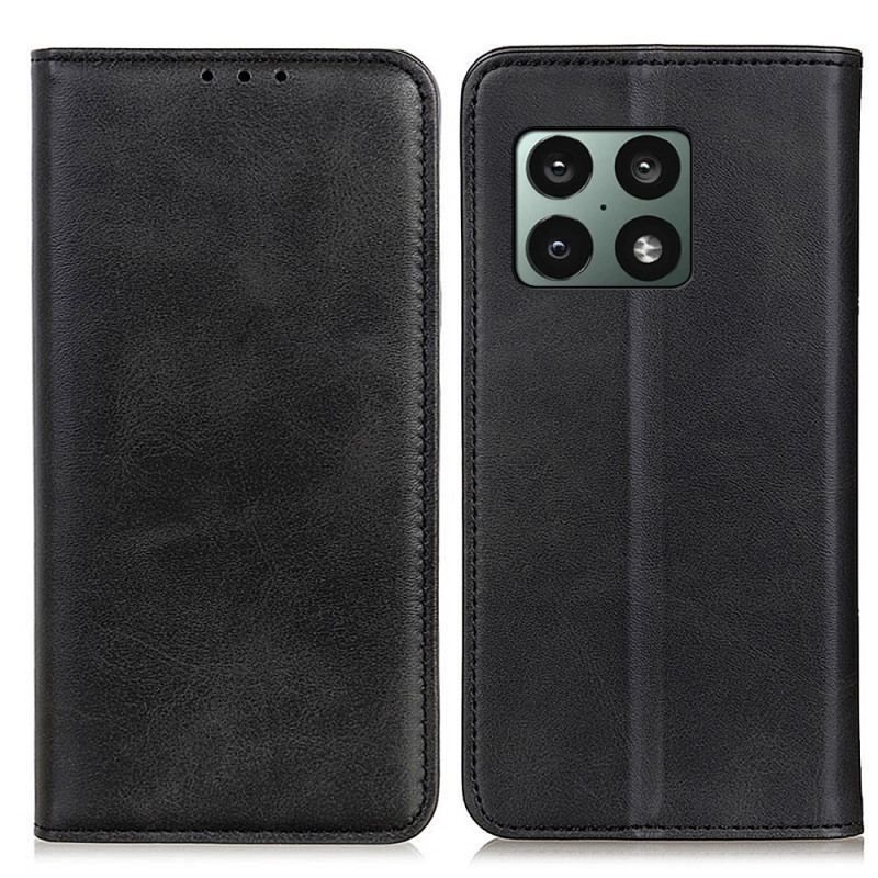 Flip Cover OnePlus 10 Pro 5G Cuir Fendu Élégance